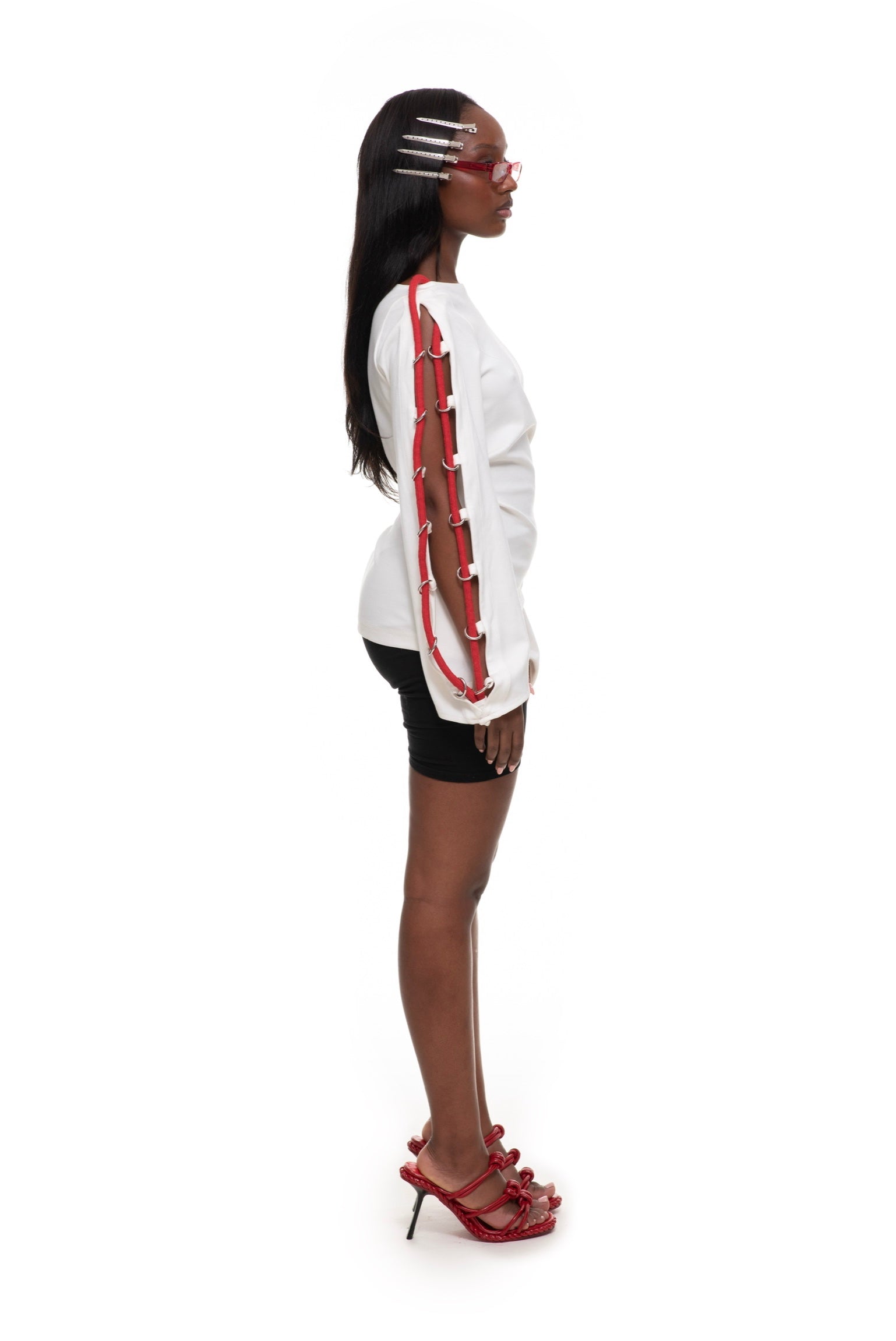 Red Aura White Top