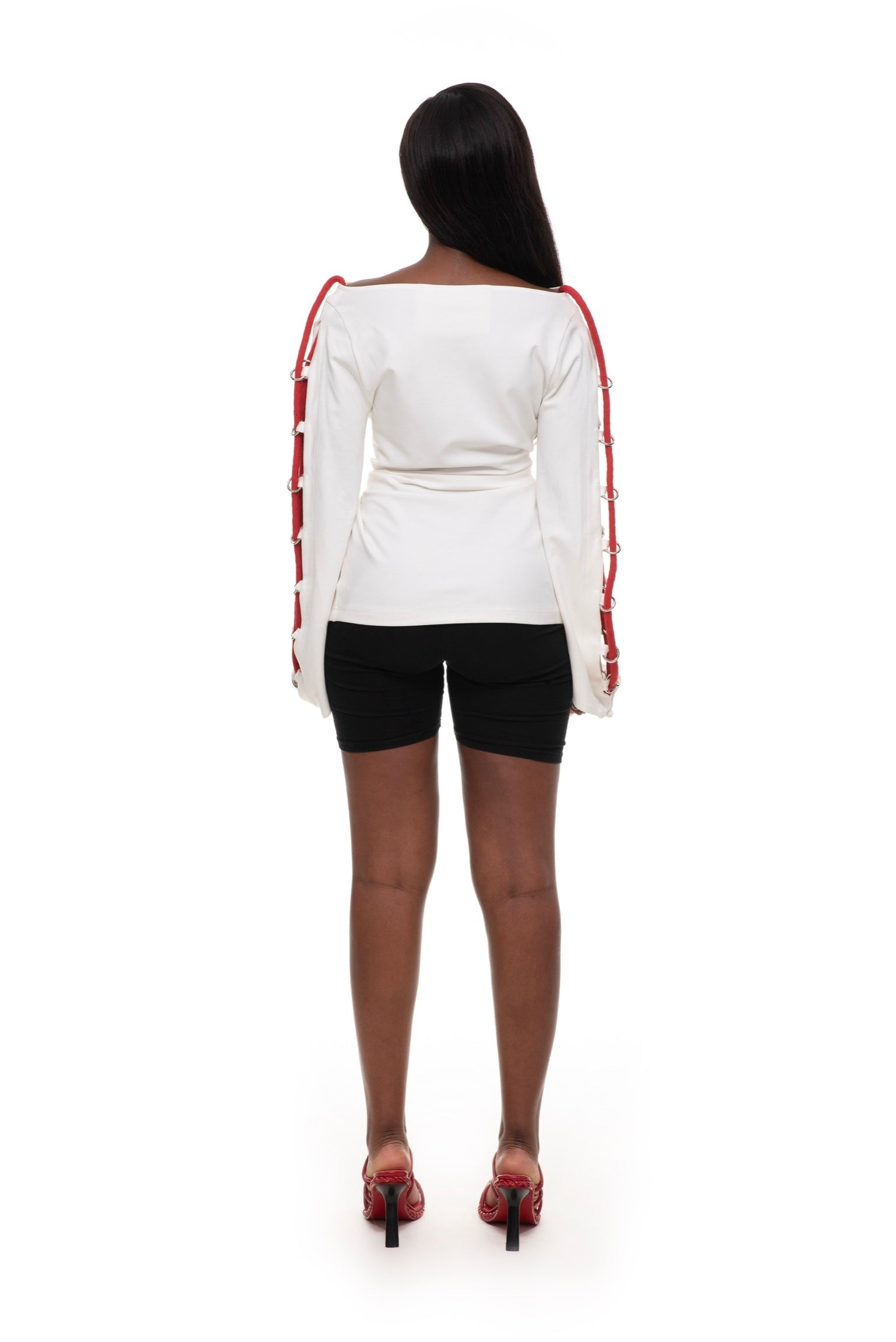 Red Aura White Top