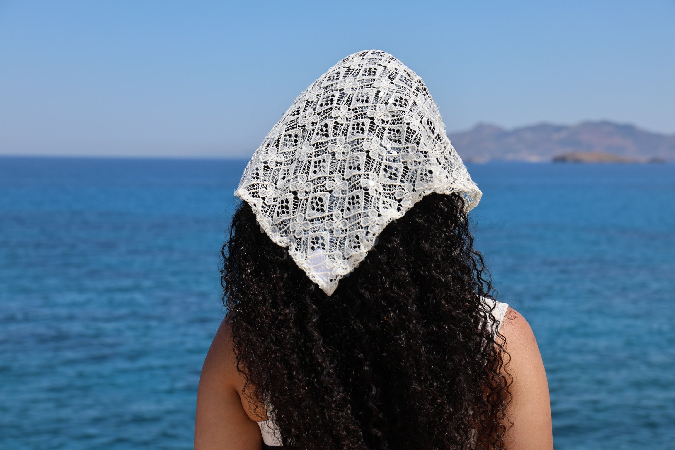 Ivory Veil Scarf