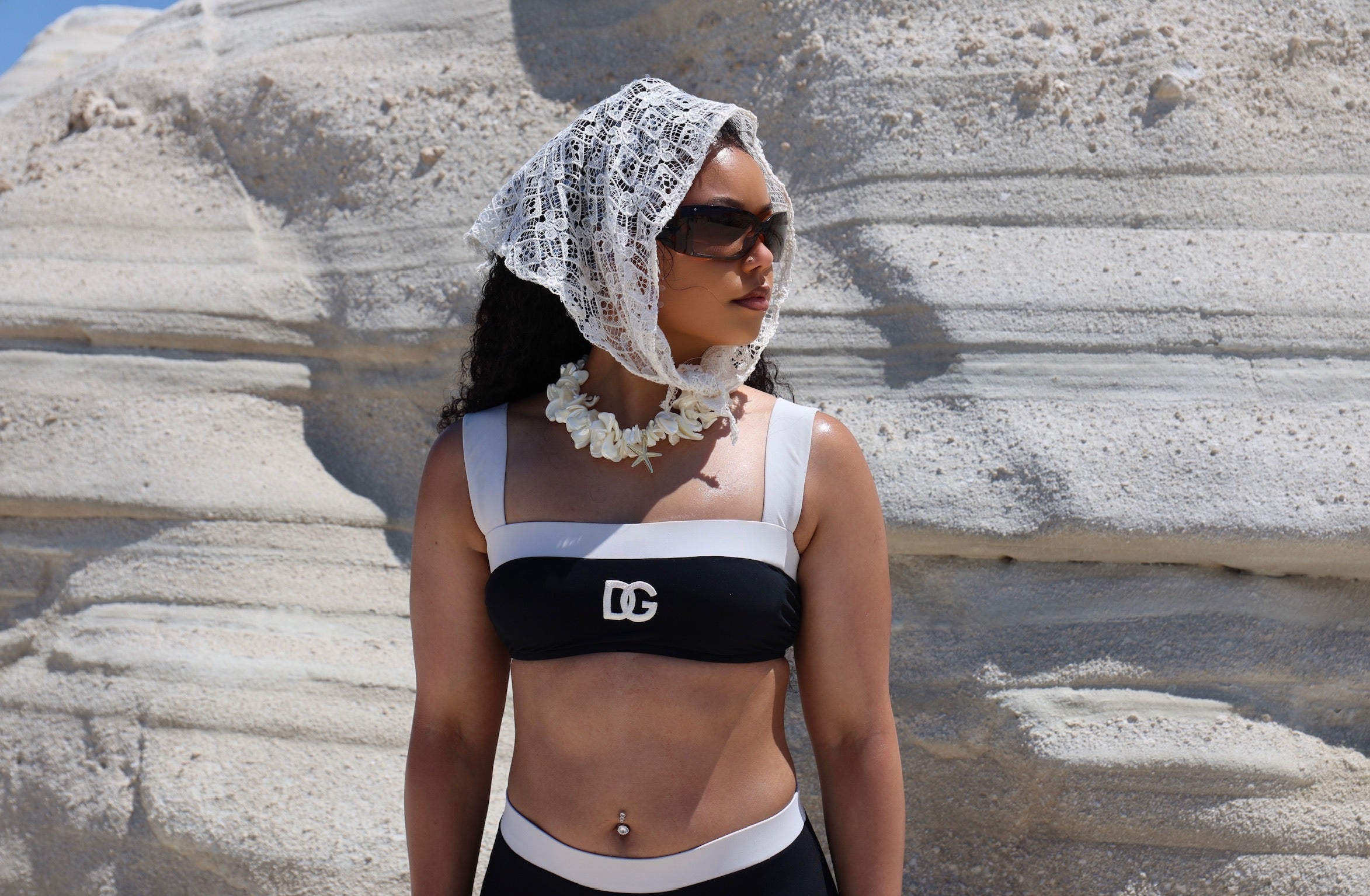 Ivory Veil Scarf